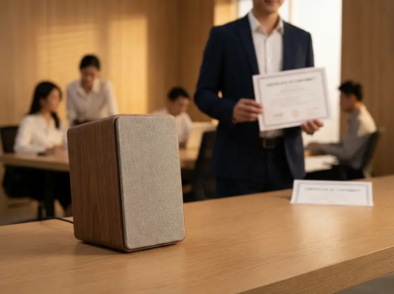 Сертификат на громкоговоритель