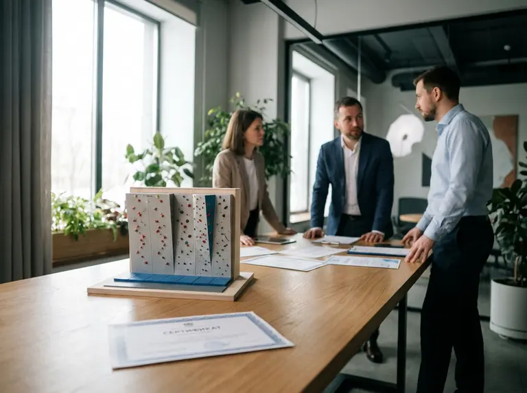 Сертификат на скалодромы